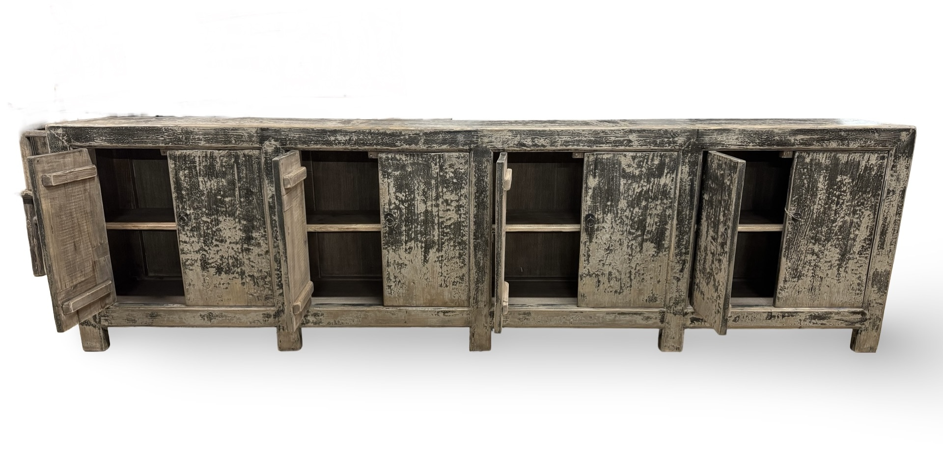 Dressoir uniek zwart 8 deurs Dressoir 8 deur zwart uniek