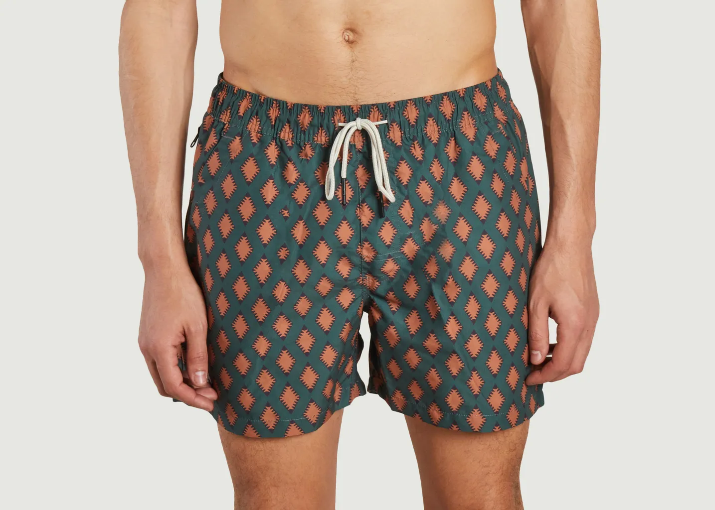 Short de bain motif géométrique Smokin Rustic OAS company