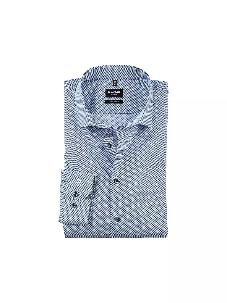 OLYMP NO.6 Hemd Super Slim Fit blau