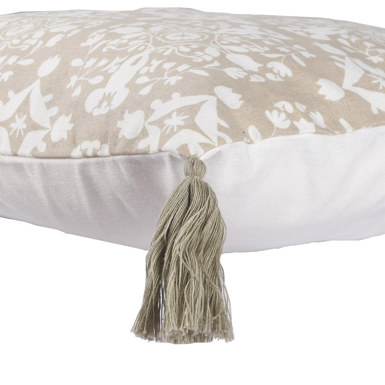 Febronie Housse de coussin India écorce - 50x30 cm