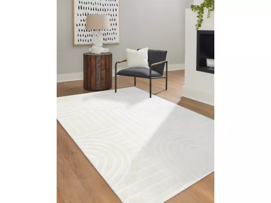 Tapis moderne MODE 8586 géométrique crème 200x290 cm