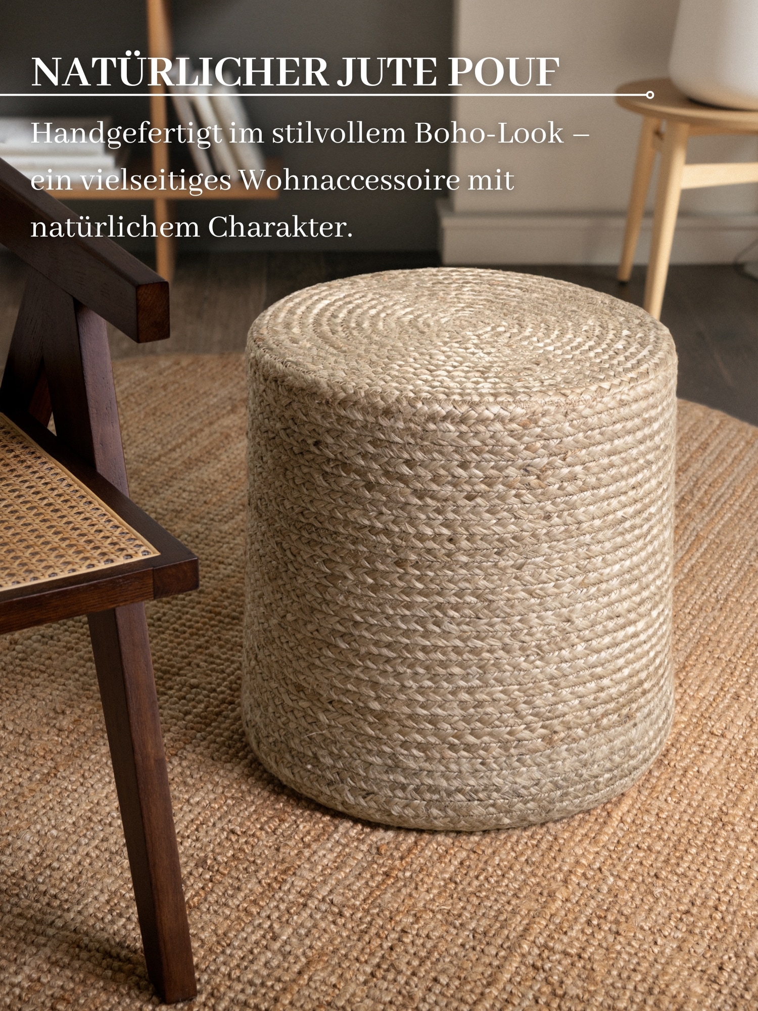 HANSE Home Pouf »Jutta, Jute« 1 Stk. tlg.