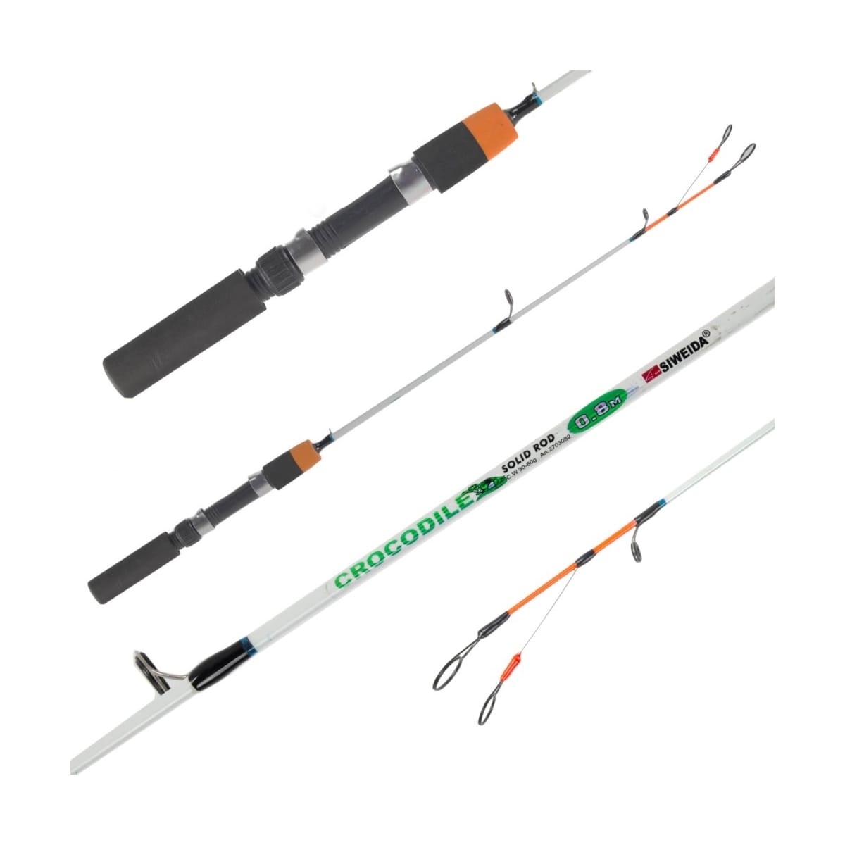 Isfiskestang SWD Krokodille 0,63m 30-60g med nikk