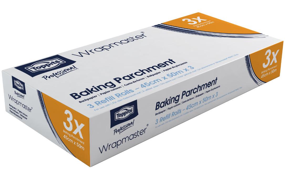 Backpapier Wrapmaster 45 cm x 50 m, 3 StückNachfüllrolle