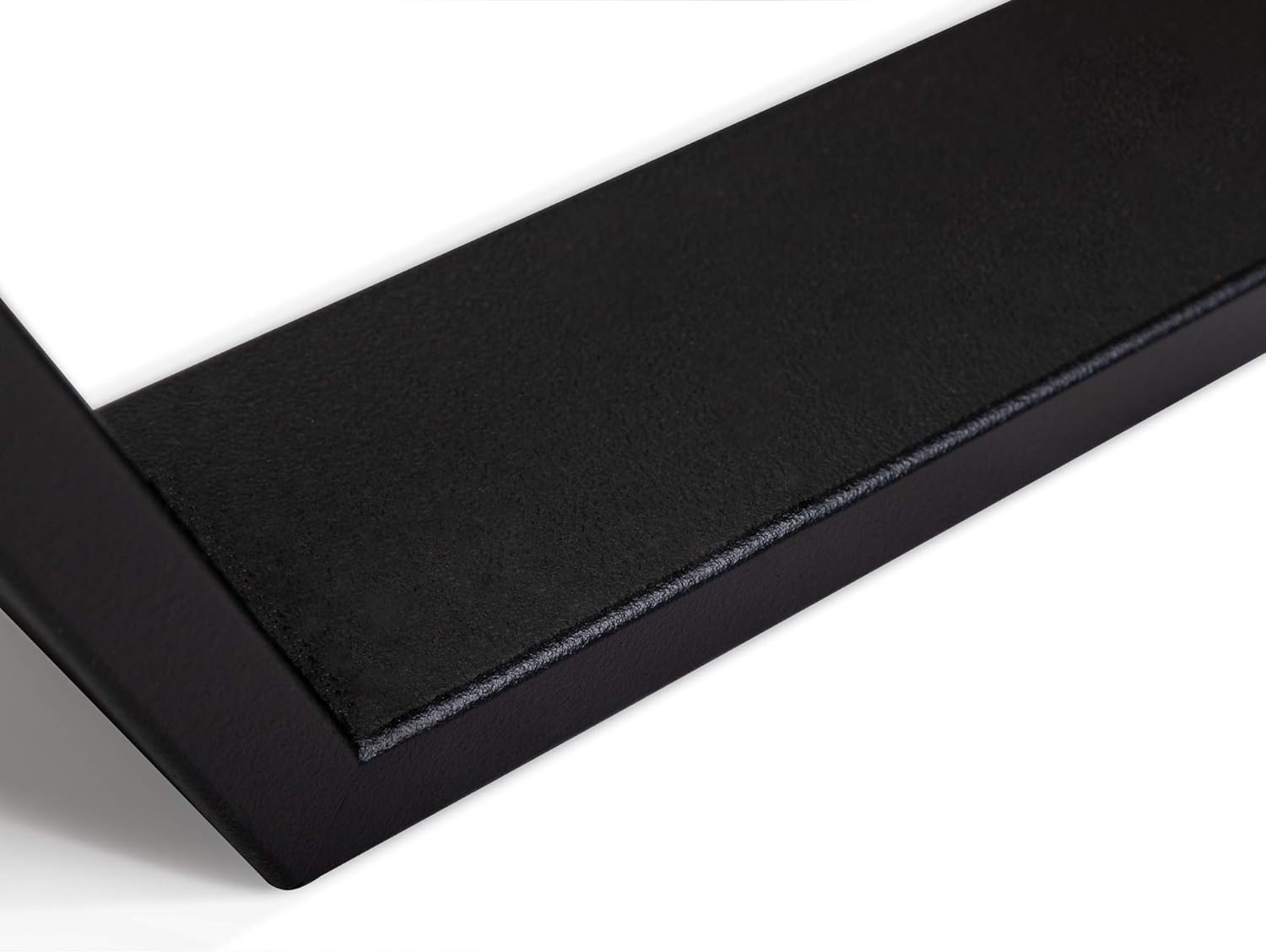 moebel-eins CURBY Kufenbett ohne Kopfteil, Material Massivholz, rustikale Altholzoptik, Fichte, Kufen schwarz, 160 x 220 cm, Natur
