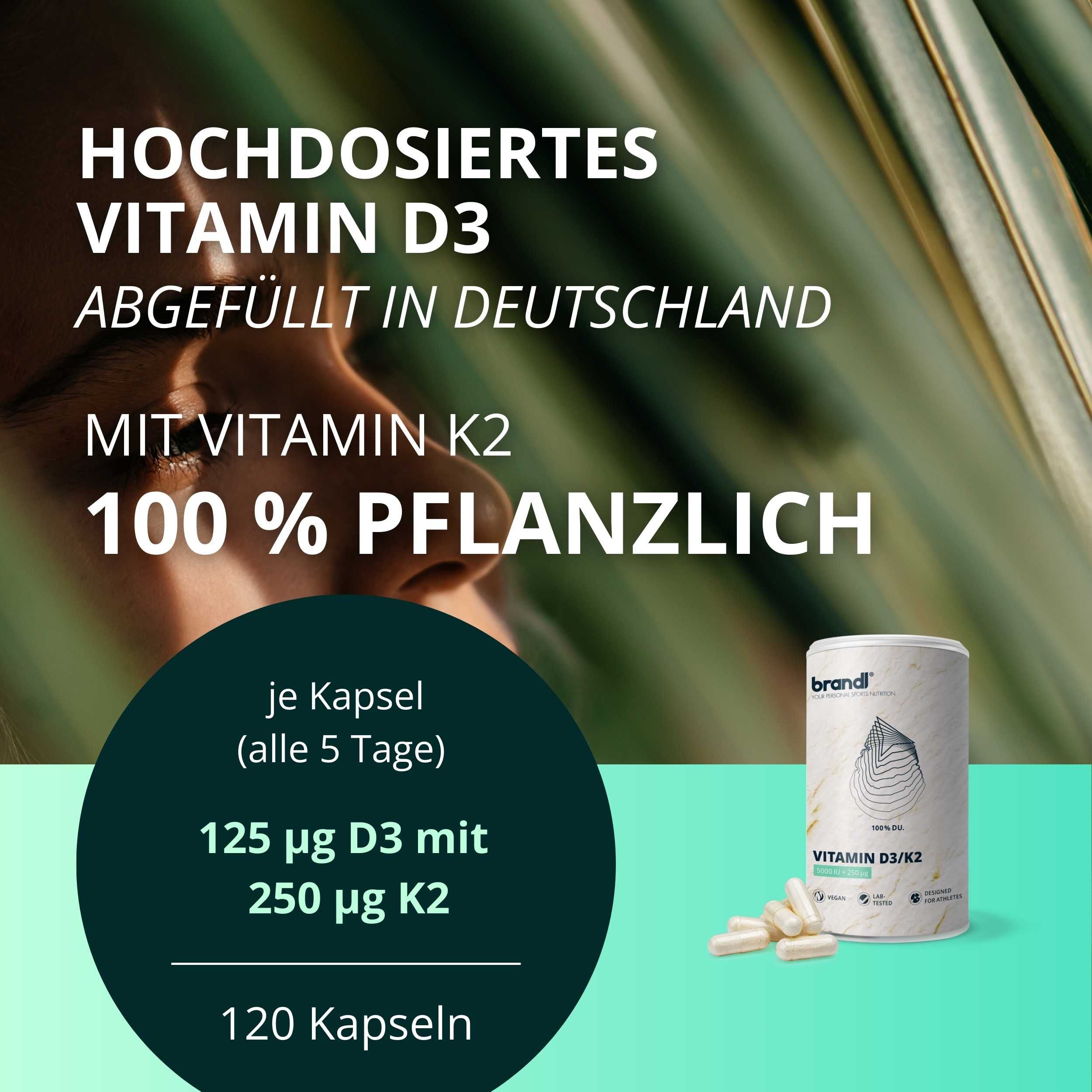 brandl® Vitamin D3 K2 vegan