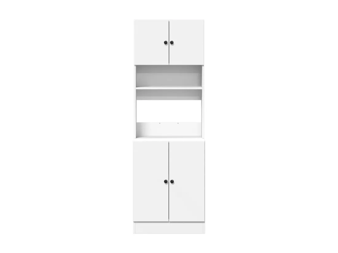 Armoire de cuisine blanc 60x50x180 cm bois d'ingénierie