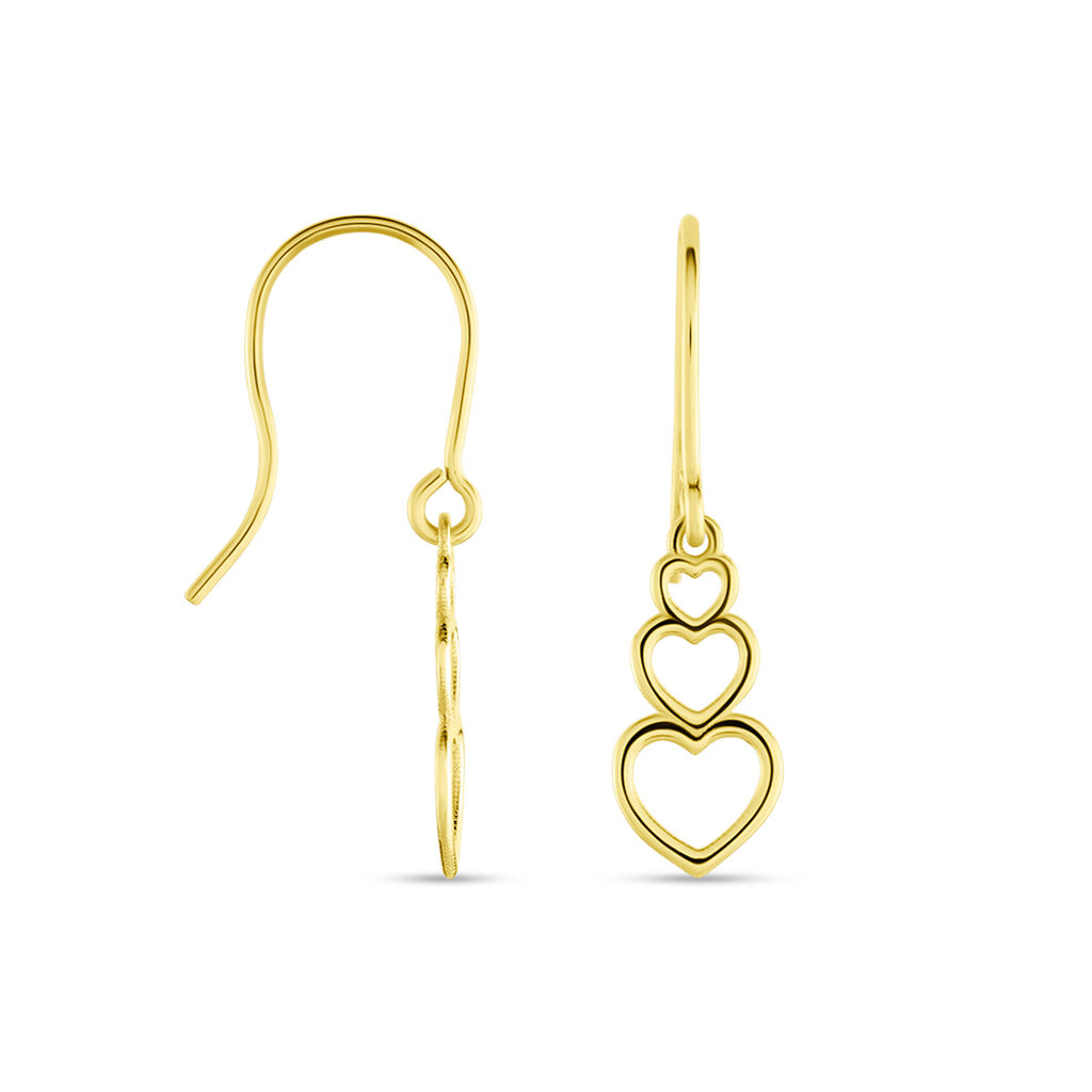 Boucles D'oreilles Pendantes Or Jaune Mayron