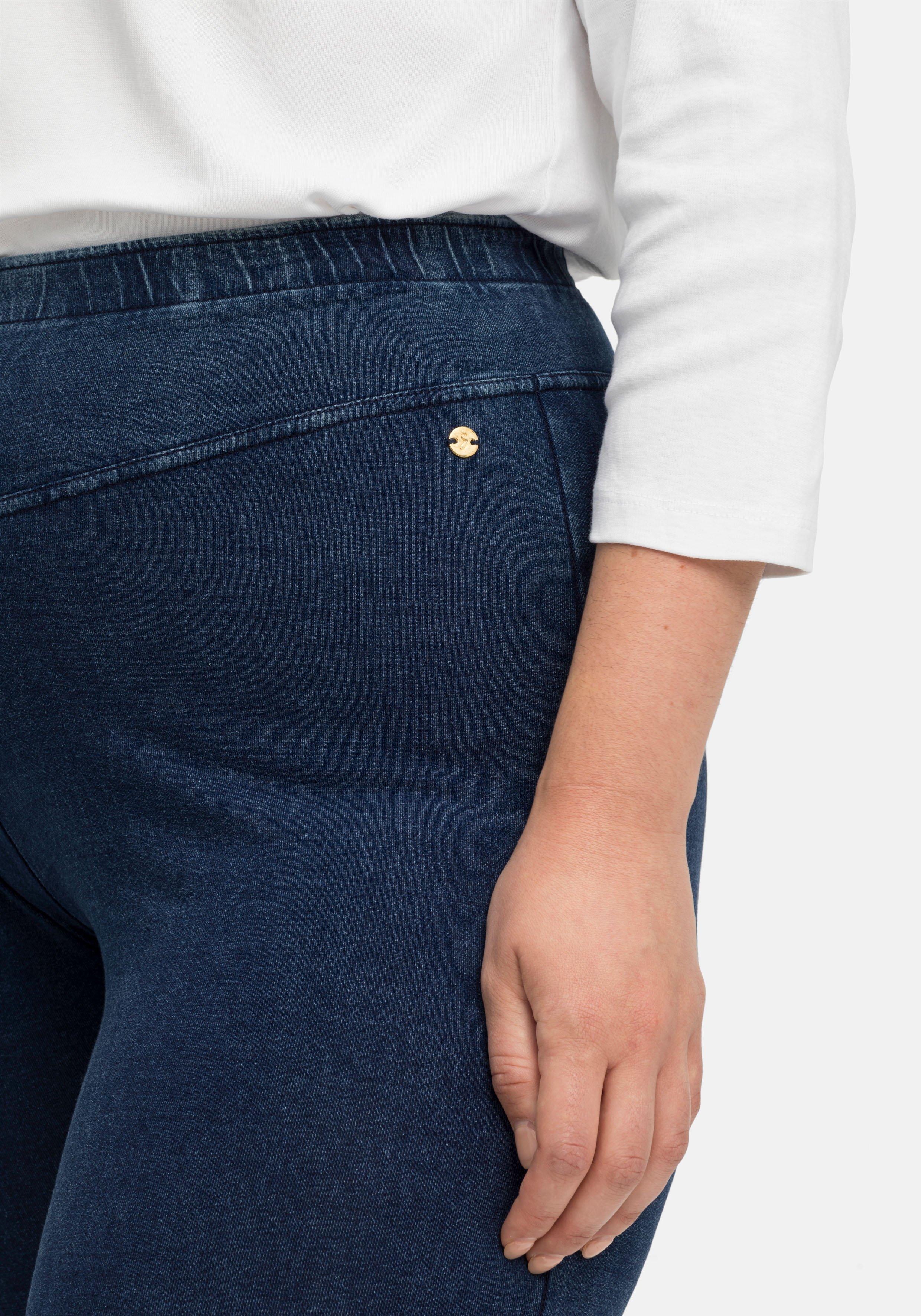 Leggings in Denimoptik, mit breiter Passe