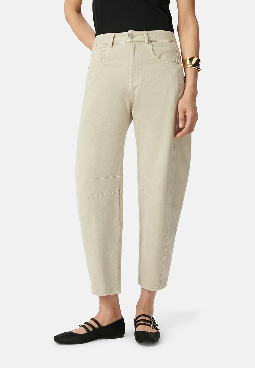 IKKS<br>Calça jeans balão de corte curto