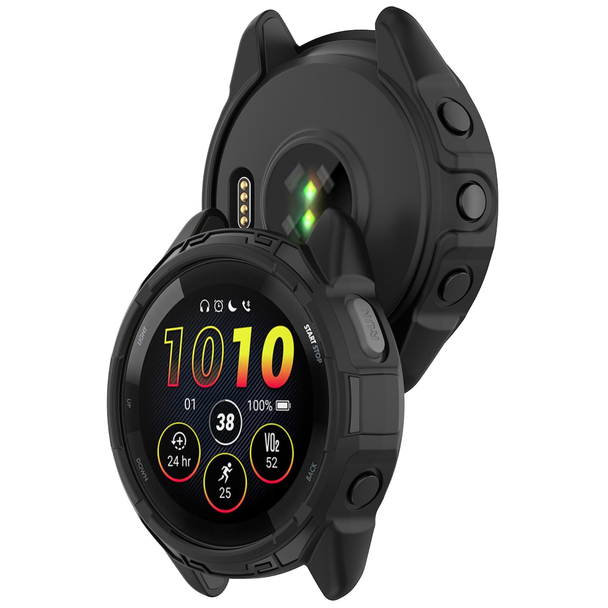 Smartwatch beskyttelsesdeksel TPU Sort Garmin Forerunner 265
