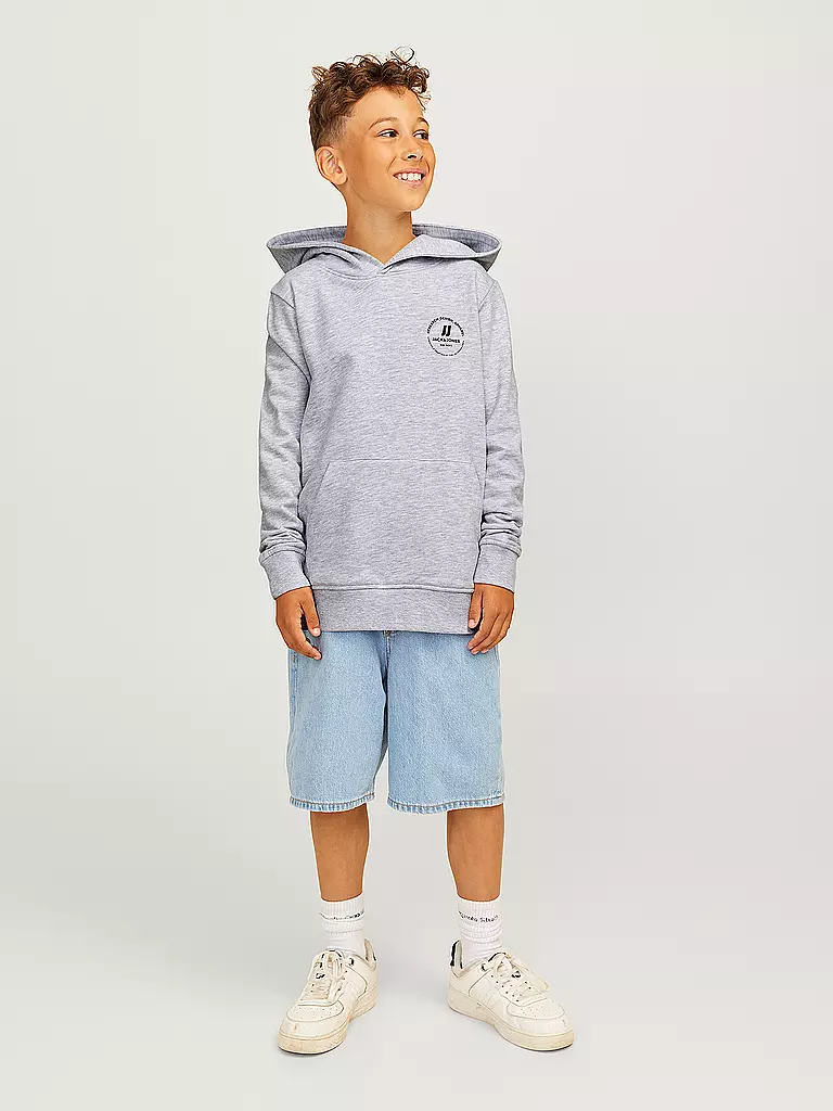 JACK & JONES Jungen Kapuzensweater - Hoodie JJESWIFT  hellgrau