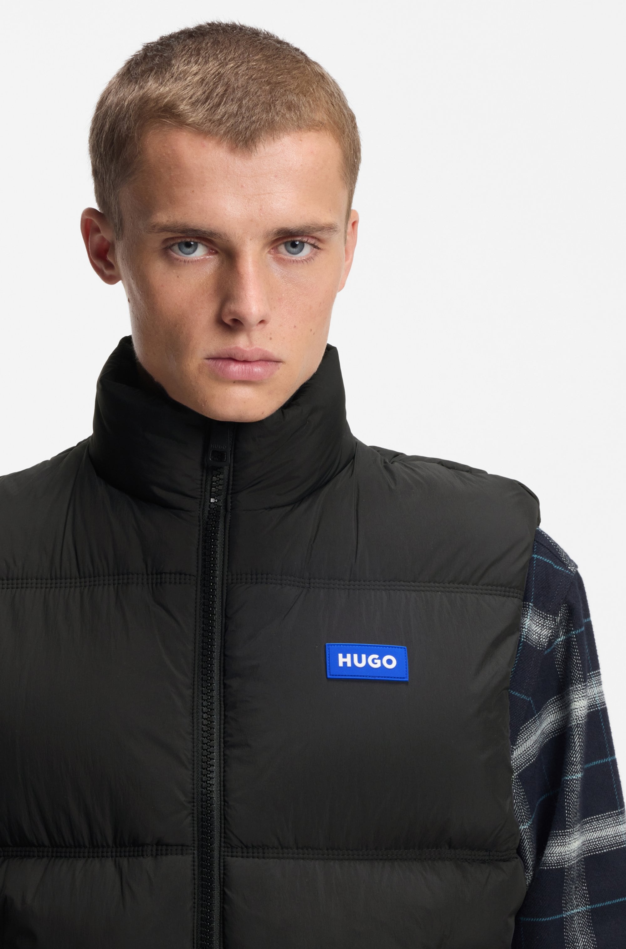 HUGO Blue Steppweste »Bodolino«, Stehkragen, relaxed fit, wattiert