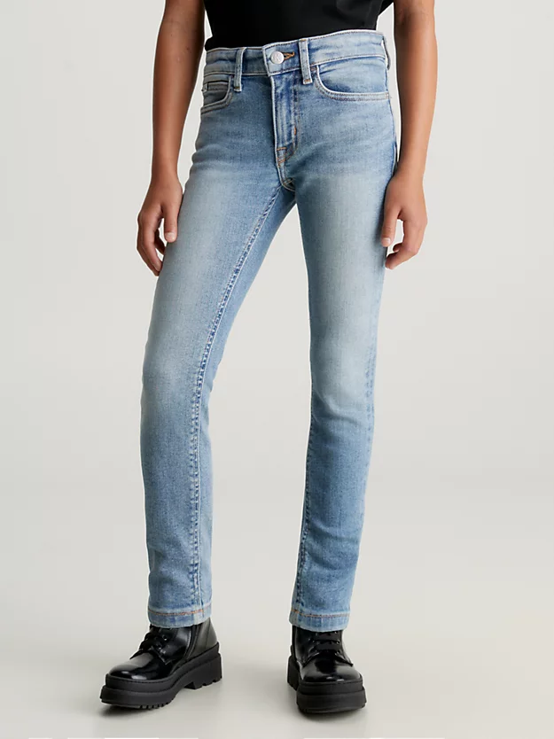 Calça jeans skinny de cintura média