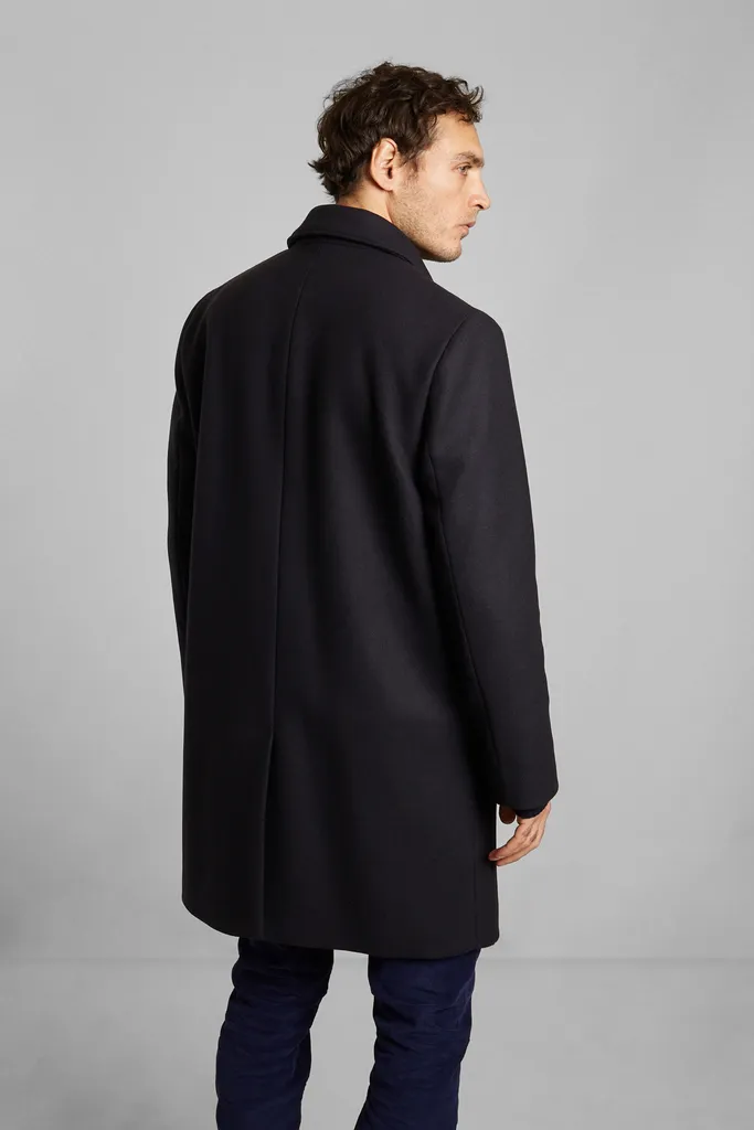 Manteau droit en laine vierge fabriqué en France L'Exception Paris
