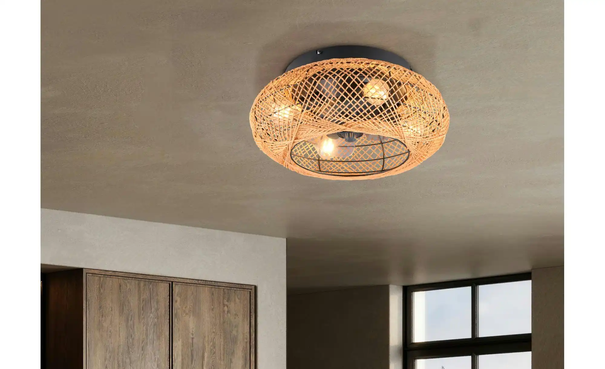Trio Deckenleuchte mit Ventilator