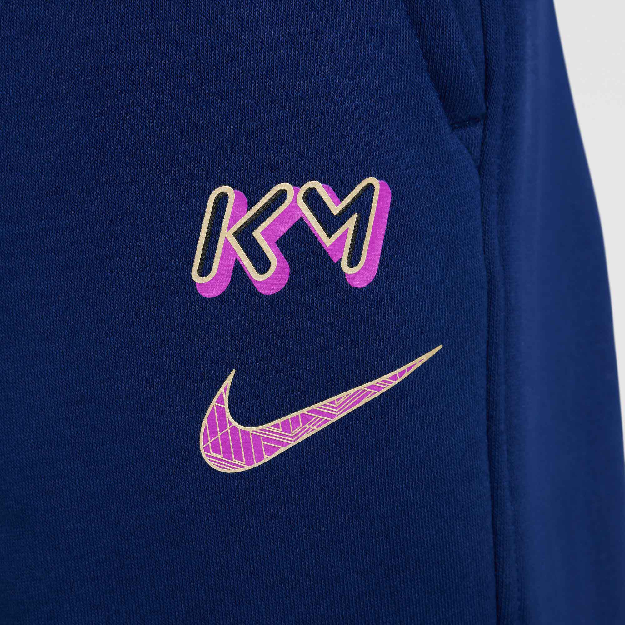 Kylian Mbappé Club Fleece Jogger Pants Barn 492/Blue Void/Vivid Purple/Metallic Gold