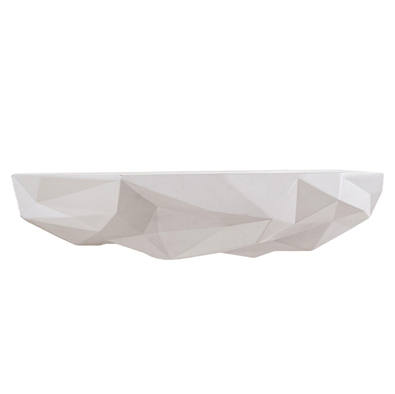 Space Rock wandplank medium wit