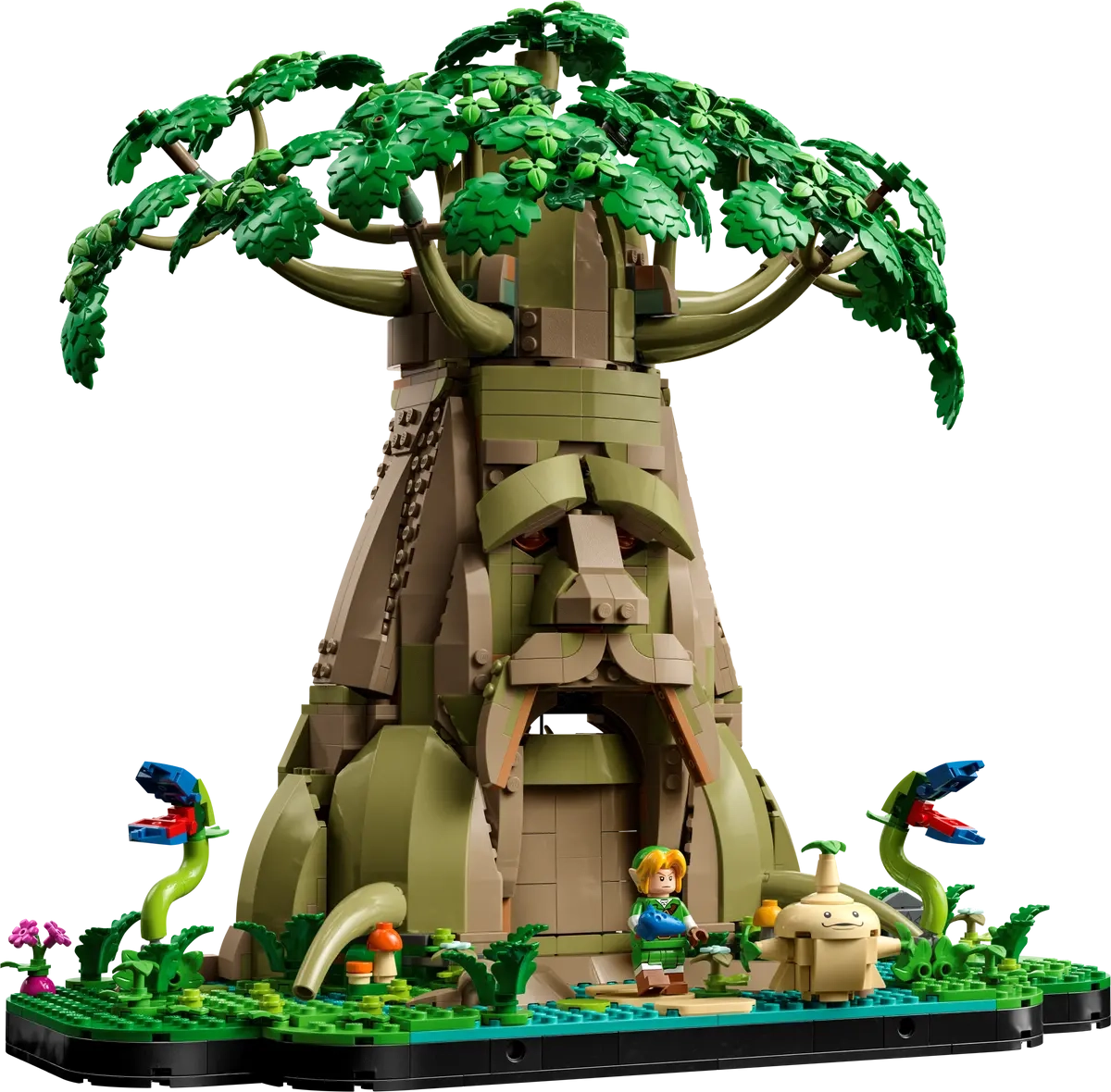 (2500-tlg. Set) The Legend of Zelda Klemmbausteine Spielzeug Building Modell Bausatz (77092) Lizenziert - Deku Baum 2in1