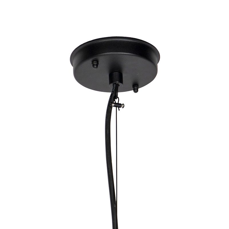 Moderne hanglamp zwart met glas IP44 - Jarra