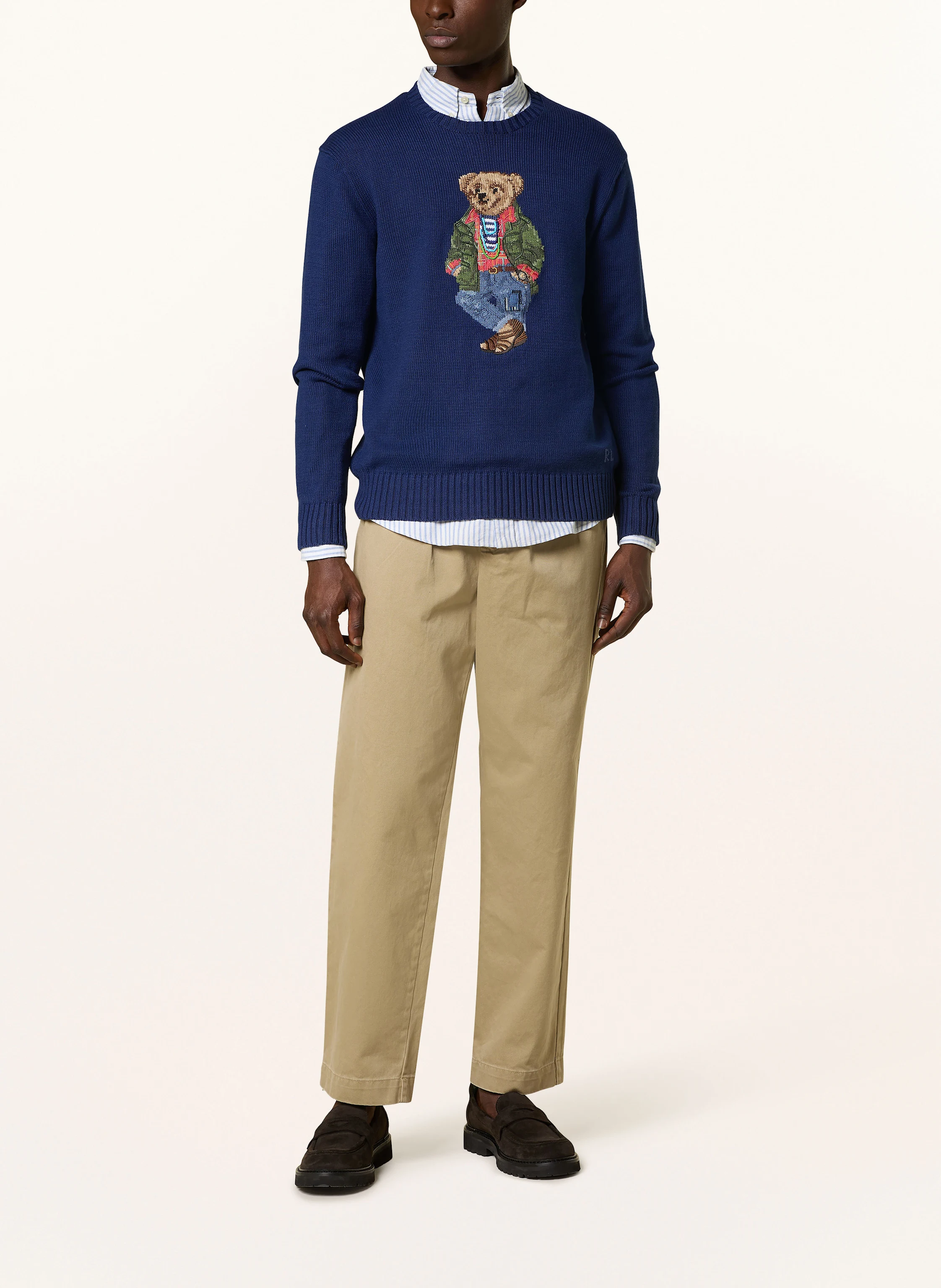 POLO RALPH LAUREN Pullover mit Schmuckperlen
