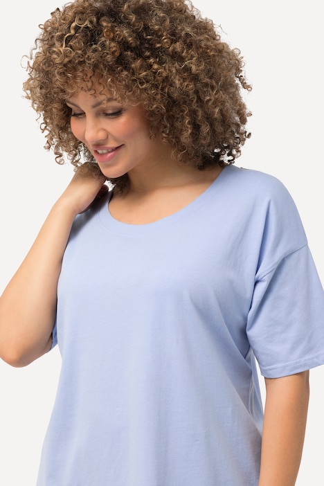 T-Shirt, oversized, Rundhals, Halbarm