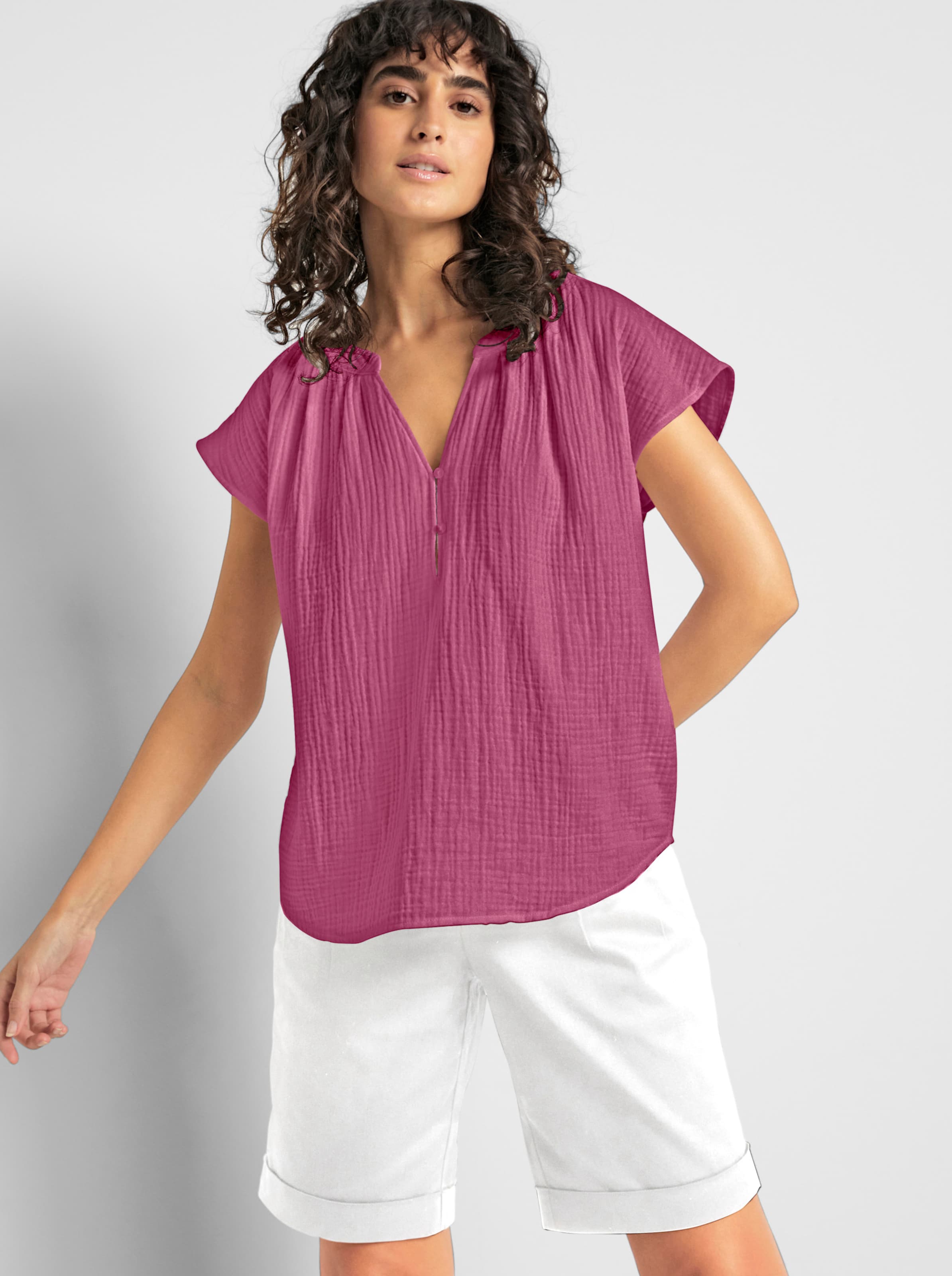 Bluse in erika