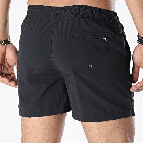 Short De Bain Logo Noir Blanc