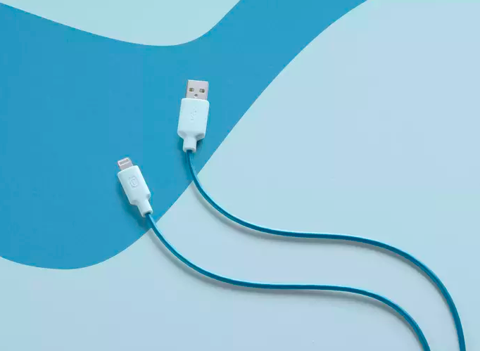 (1m) Stylecolor MFi USB A auf Lightning Ladekabel Datenkabel (USBDATAMFISMARTB) - Blau