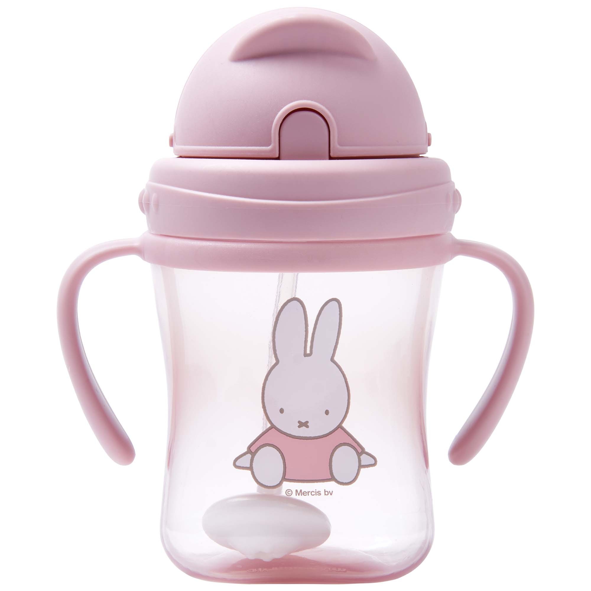 Koko Nijntje rietjesbeker handvat 250 ml roze - rietjesbekers - Prénatal