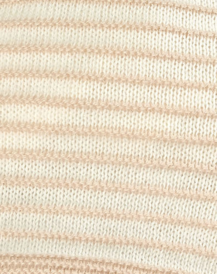 Strick-Mütze RINGEL in beige