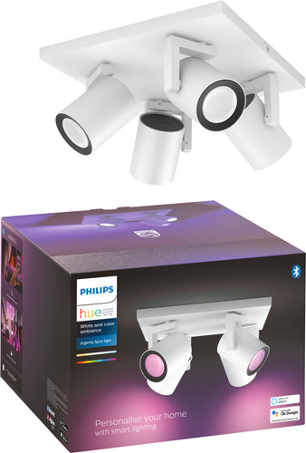 Philips Hue Argenta Opbouwspot White and Color - Wit - 4-spots