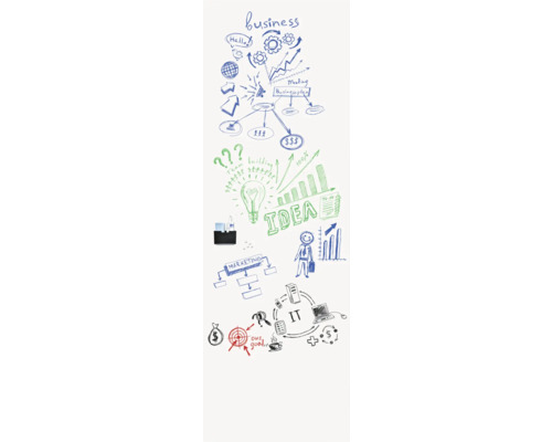 Whiteboard wandstaand 60x200 cm