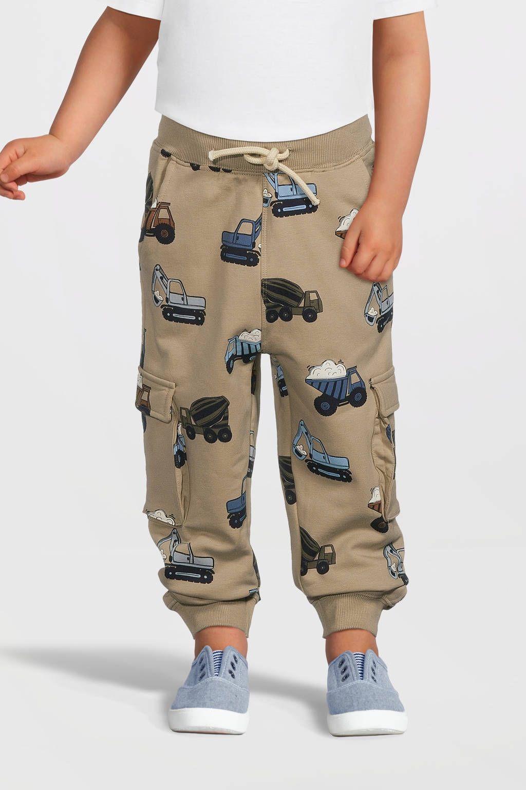NAME IT regular fit cargobroek NMMNAPPE met all over print zand