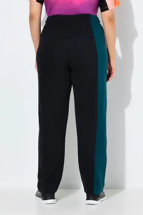 Jogginghose, Colorblocking, Zipptaschen, Elastikbund, schwarz