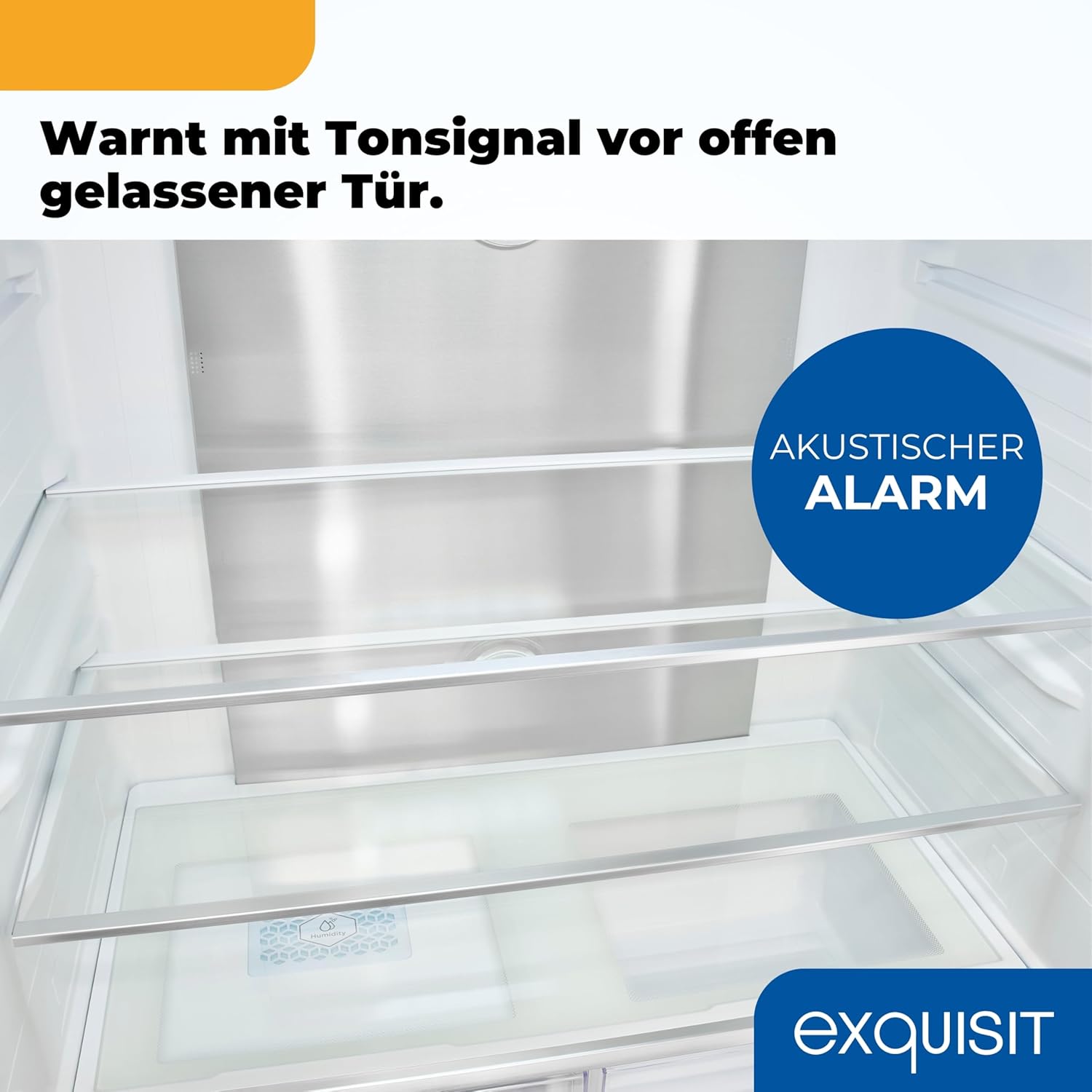 Exquisit Frenchdoor-Kühlschrank, 506 L, Kombigerät, 2-in-1, Kühl- und Gefrierteil, No-Frost, Wasserspender, inoxlook, FD5490-160-WS-202E inoxlook-az