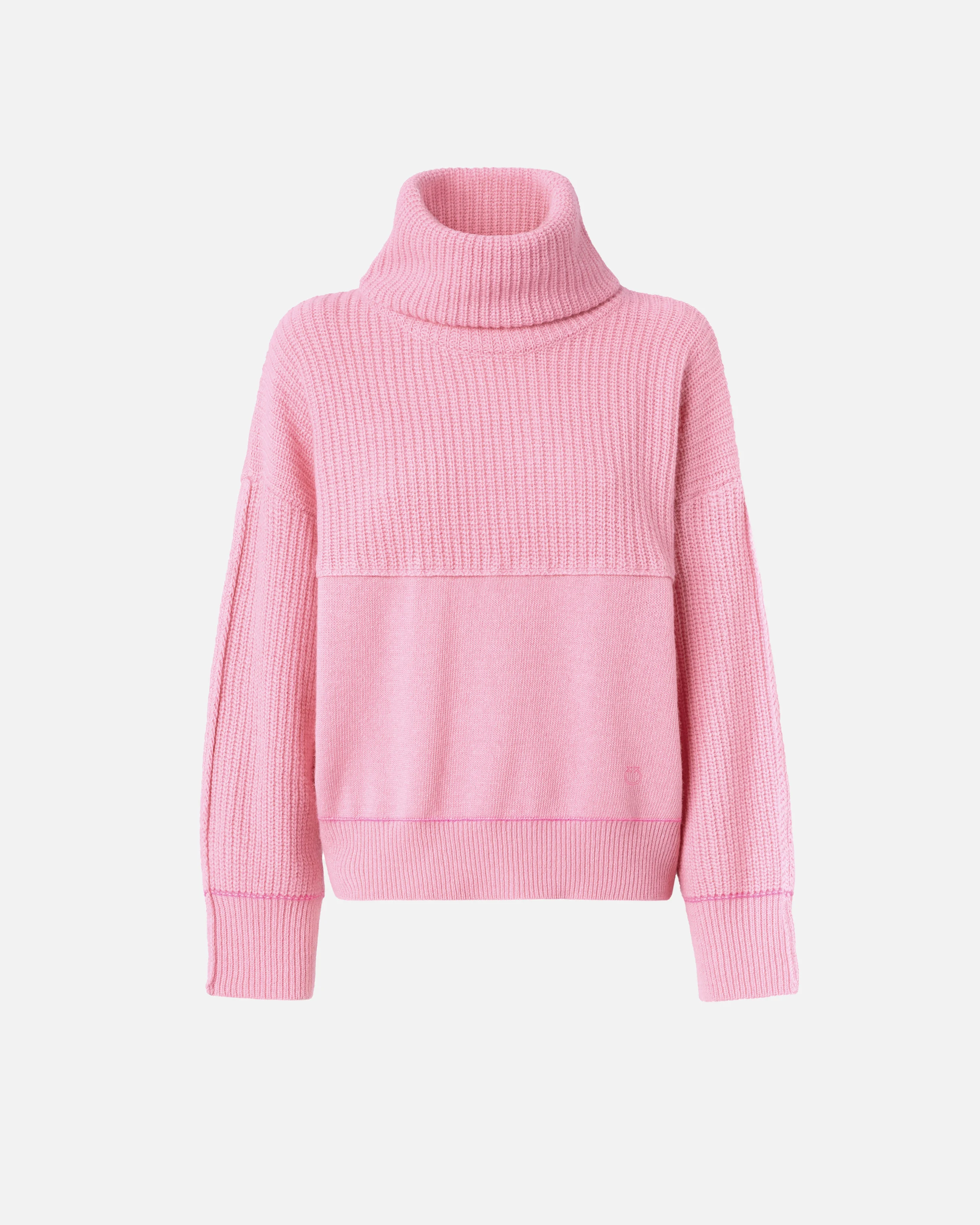 Pull à col roulé fin | Rose