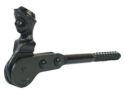 Arrêt tête de bergère à tirefond + butée Afbat acier l.120 mm