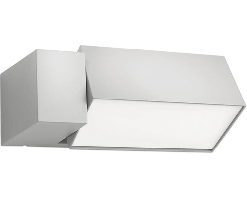 Buitenwandlamp, 1-lichts, grijs