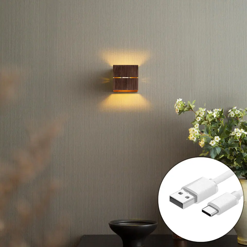 Qazqa wandlampen joris groove bruin geïntegreerde led