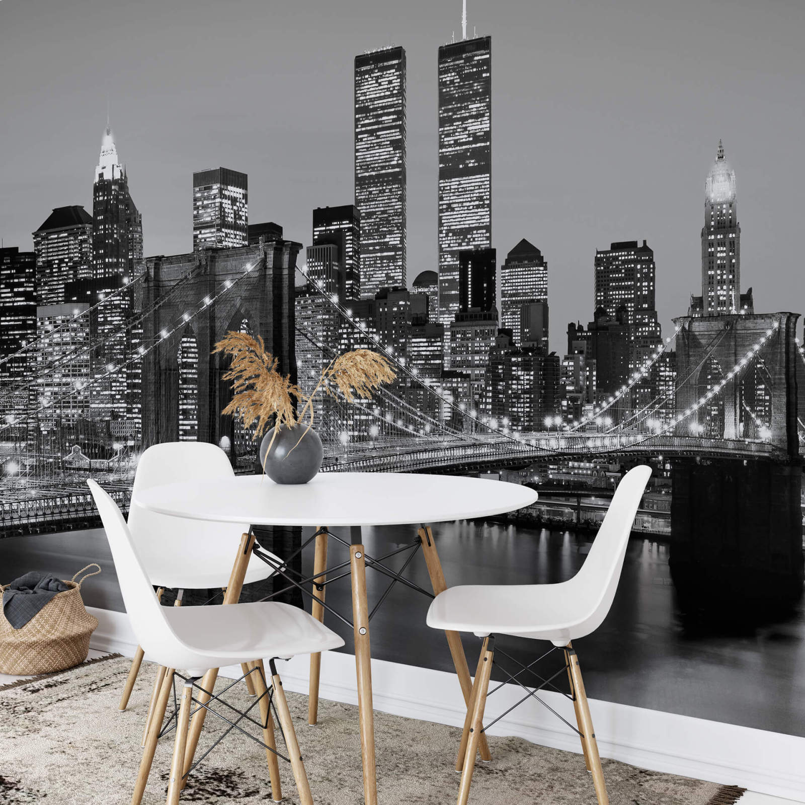 Fototapete DESIGNWALLS 2.0 - schwarz-weiß - New York - 2,5 Meter
