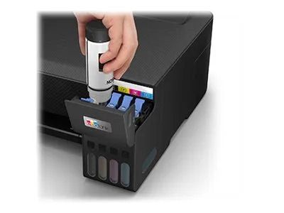 Epson EcoTank L1250 - Printer - farve - blækprinter - kan genopfyldes - A4 - 5760 x 1440 dpi - op til 10 spm (mono) / op til 5 spm (farve) - kapacitet: 100 ark - USB, Wi-Fi - sort