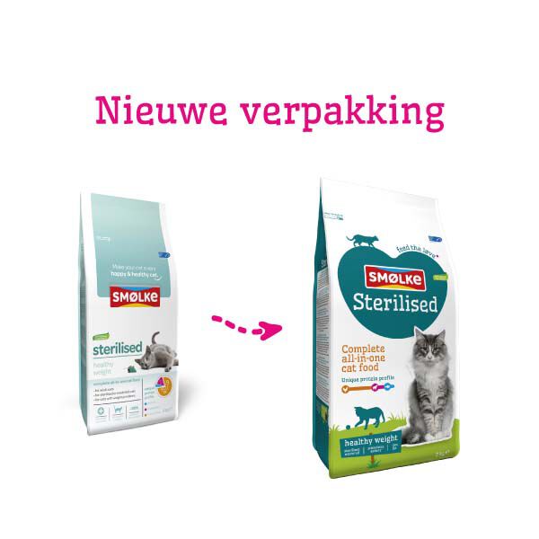 Smölke Sterilised - Kattenvoer - 4 Kilogram - vis, lam, kip