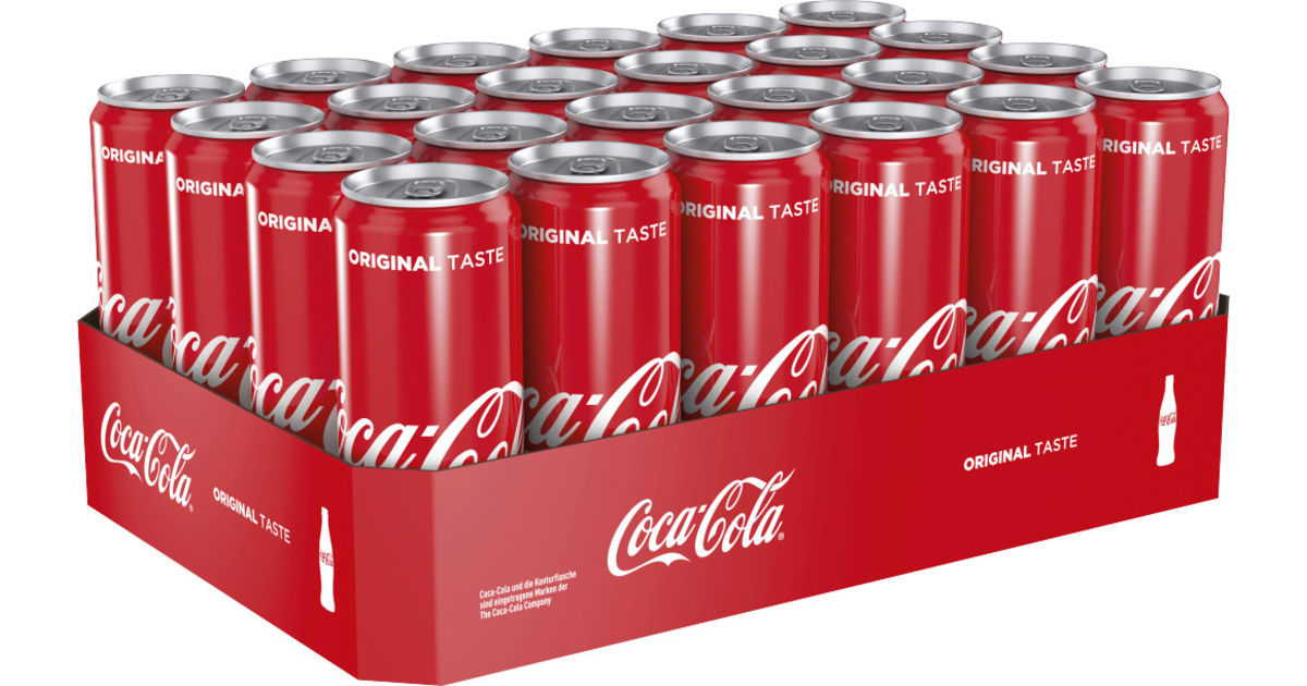 Coca-Cola Original Tray 24x 0,5 Liter Dose (Einweg)