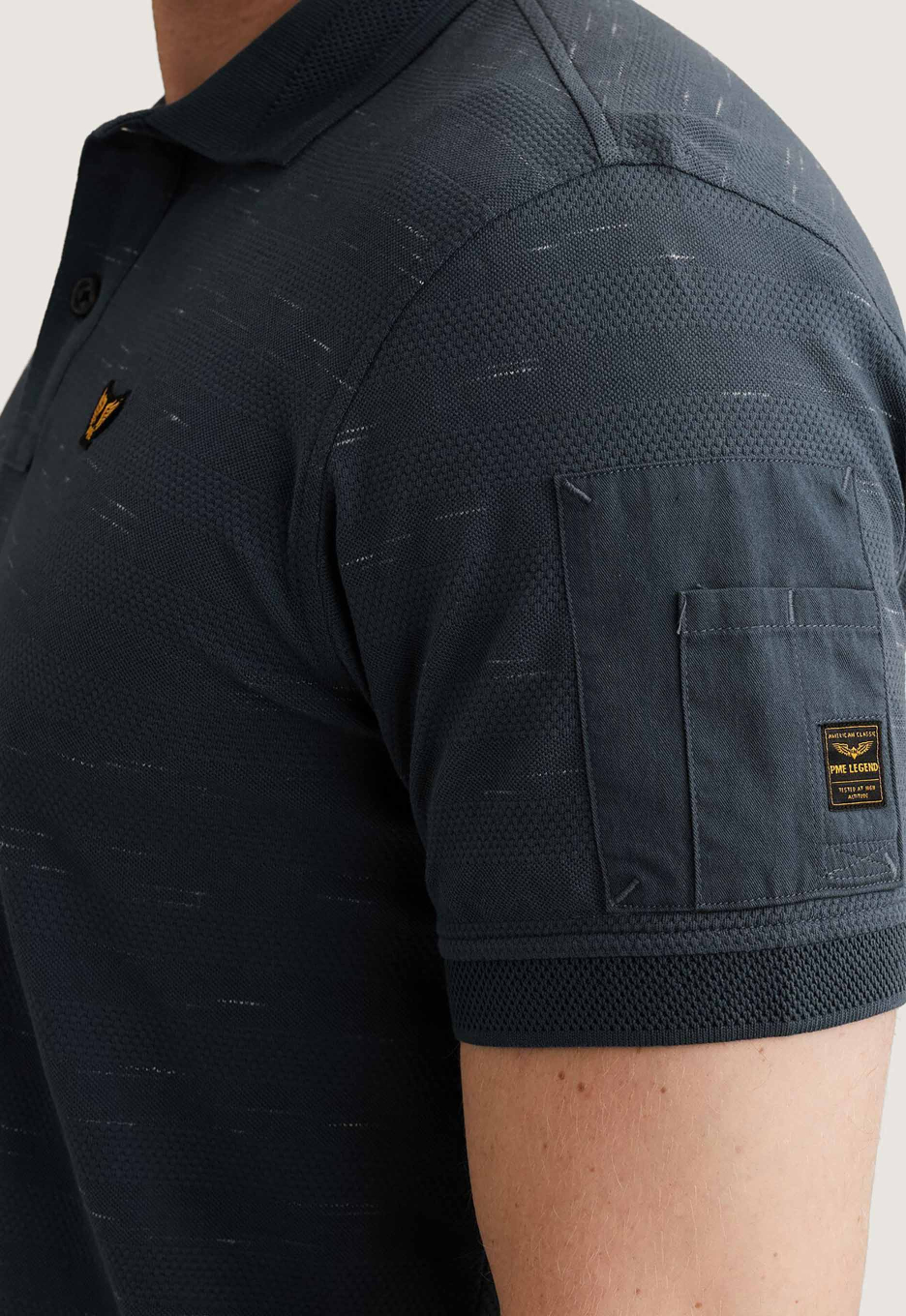 PME Legend Striped Piqué Polo