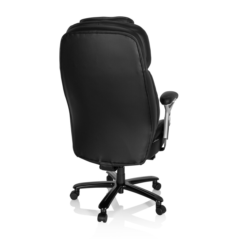 XXL Drehstuhl XXL PULLMANN I Leder mit Armlehnen (höhenverstellbar) hjh OFFICE