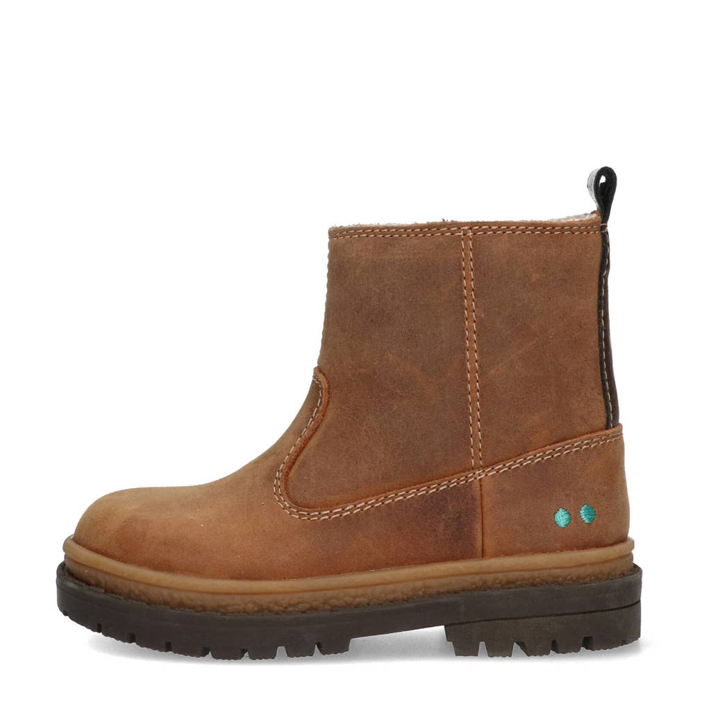 BunniesJR Tim Trailgevoerde leren enkelboots cognac