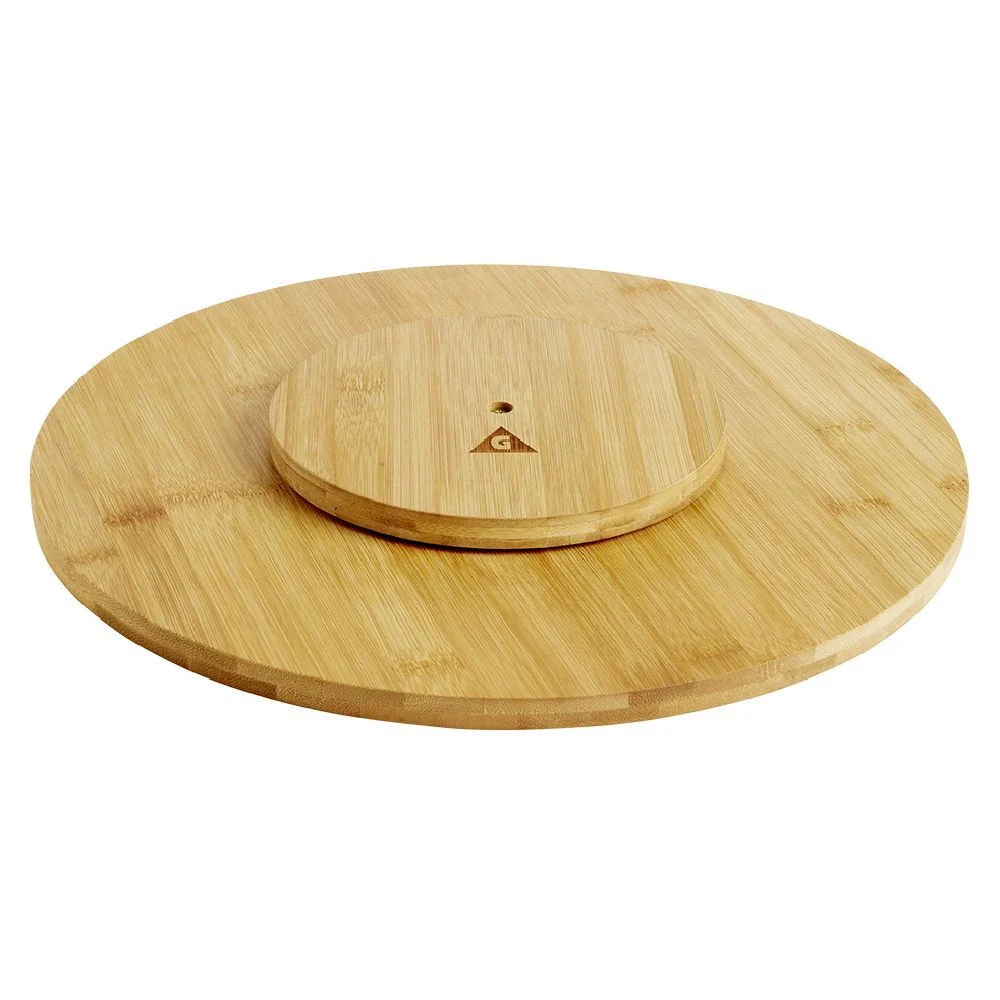 Plateau tournant en bambou naturel Ø35cm