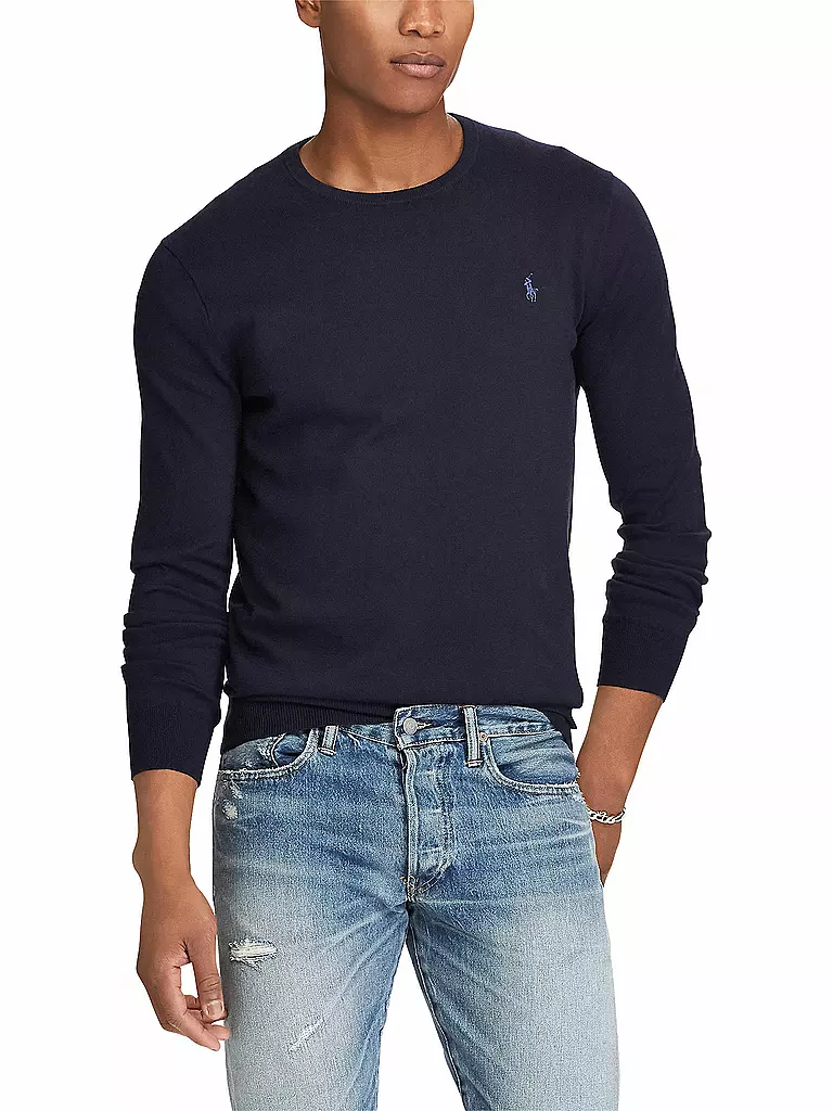 POLO RALPH LAUREN Pullover Slim Fit  blau