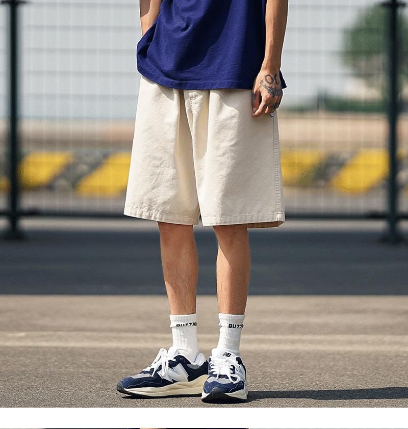 Femilina - Effen shorts met trekkoordtaille